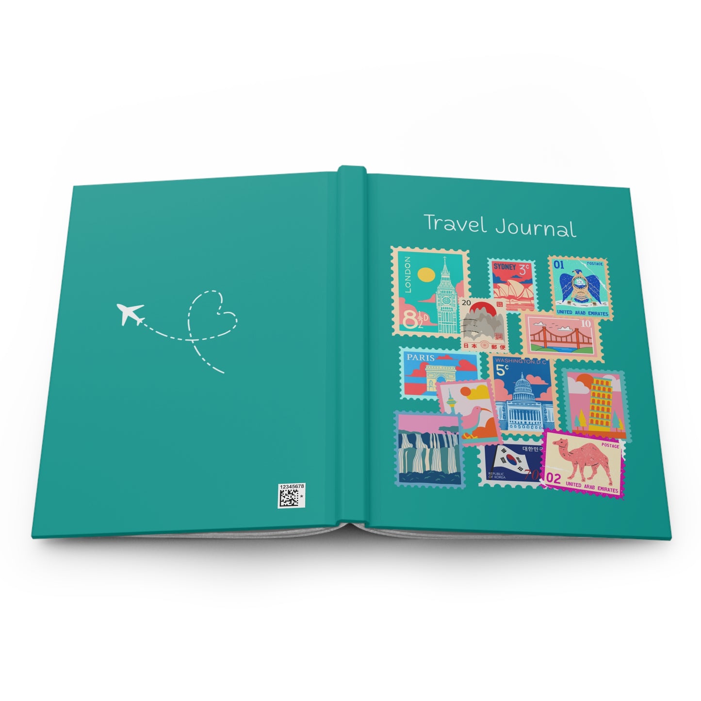 World Destinations | Wanderlust Travel Journal Teal