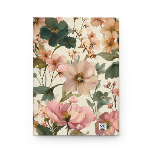 Elegant Floral Garden Journal | Soft Botanical Notebook