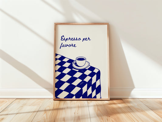 Espresso per favore | Italian Café Wall Art