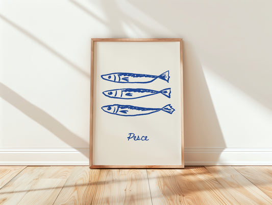 Pesce | Mediterranean Minimalist Art Print