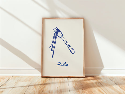 Pasta | Mediterranean Minimalist Art Print