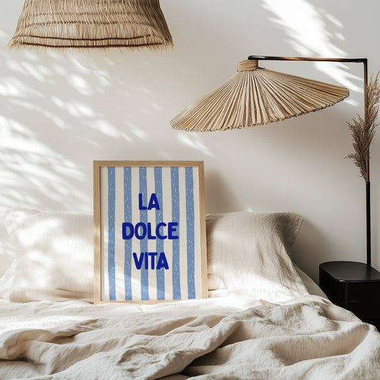 La Dolce Vita Print | Italian Quote Wall Art