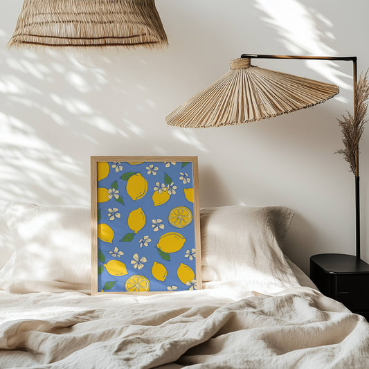 Capri Lemon Garden Art Print