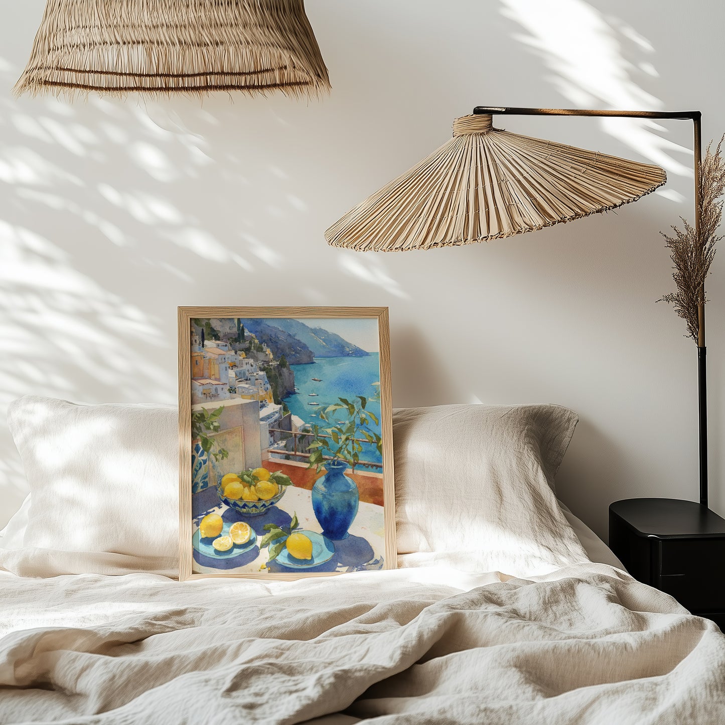 Positano Morning | Coastal Watercolor Wall Art