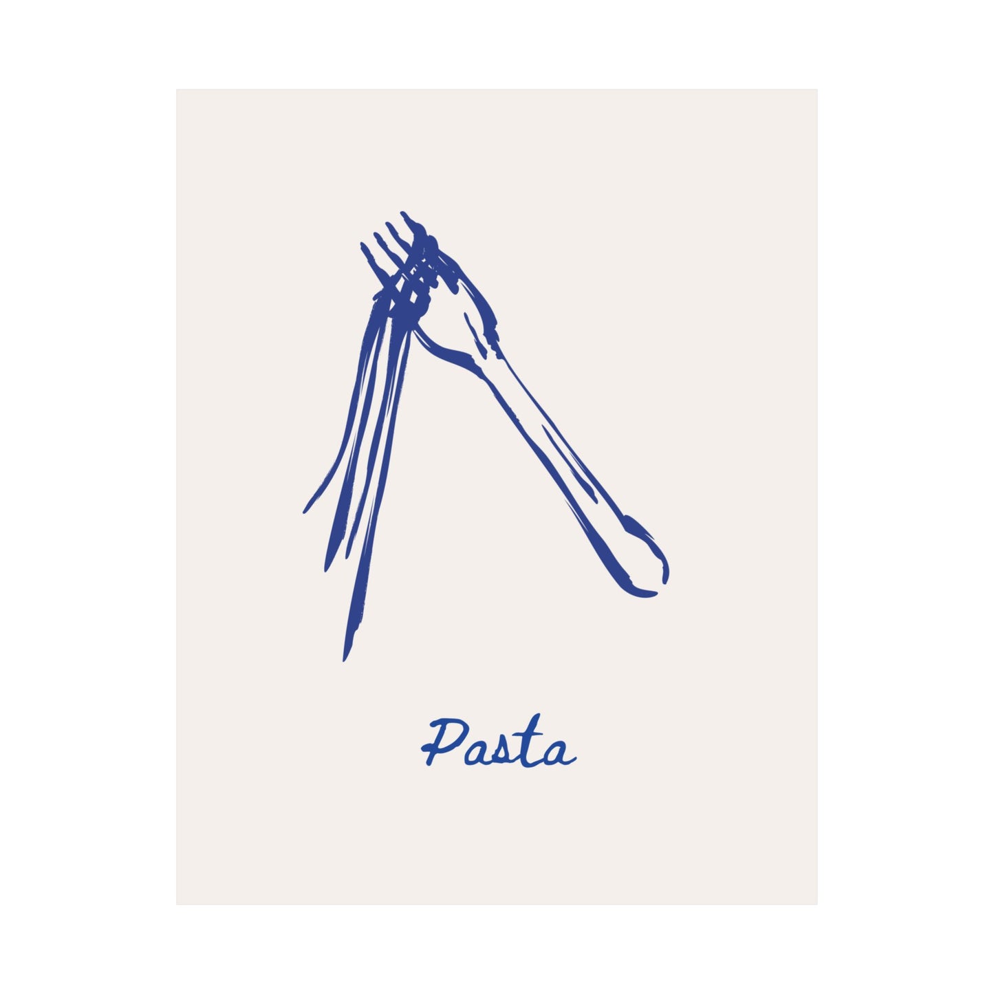 Pasta | Mediterranean Minimalist Art Print