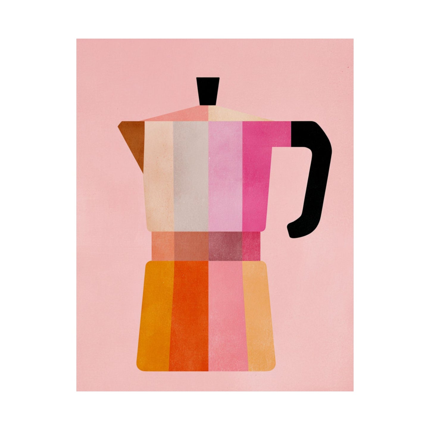 Italian Moka Pot Wall Art | Coffee Lover Print