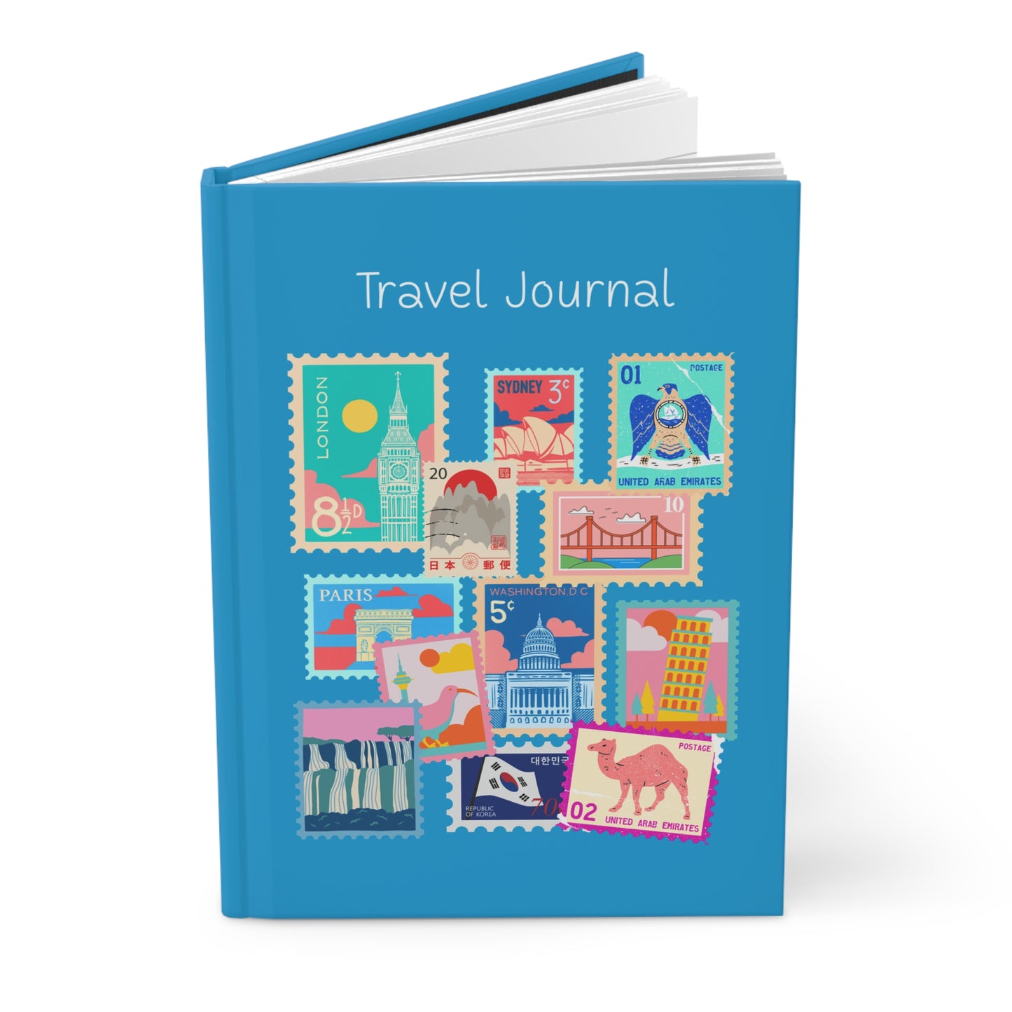 World Destinations | Wanderlust Travel Journal Sky Blue