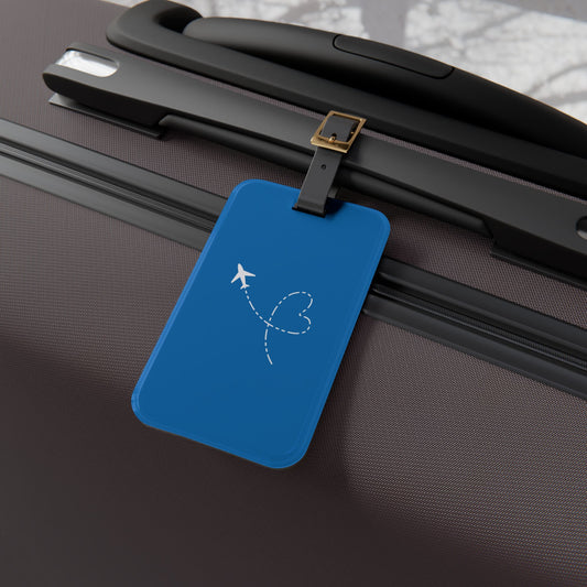 Airplane Luggage Tag Deep Blue