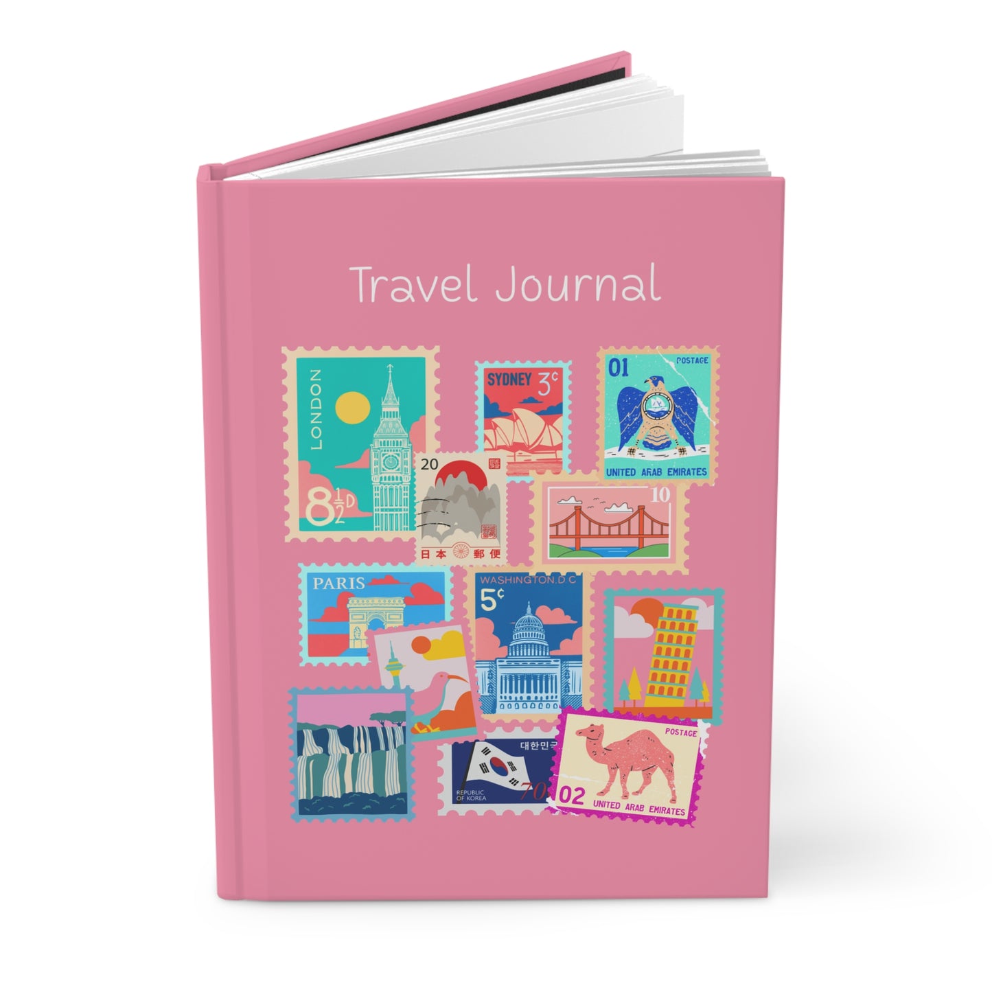 World Destinations | Wanderlust Travel Journal Rose Pink