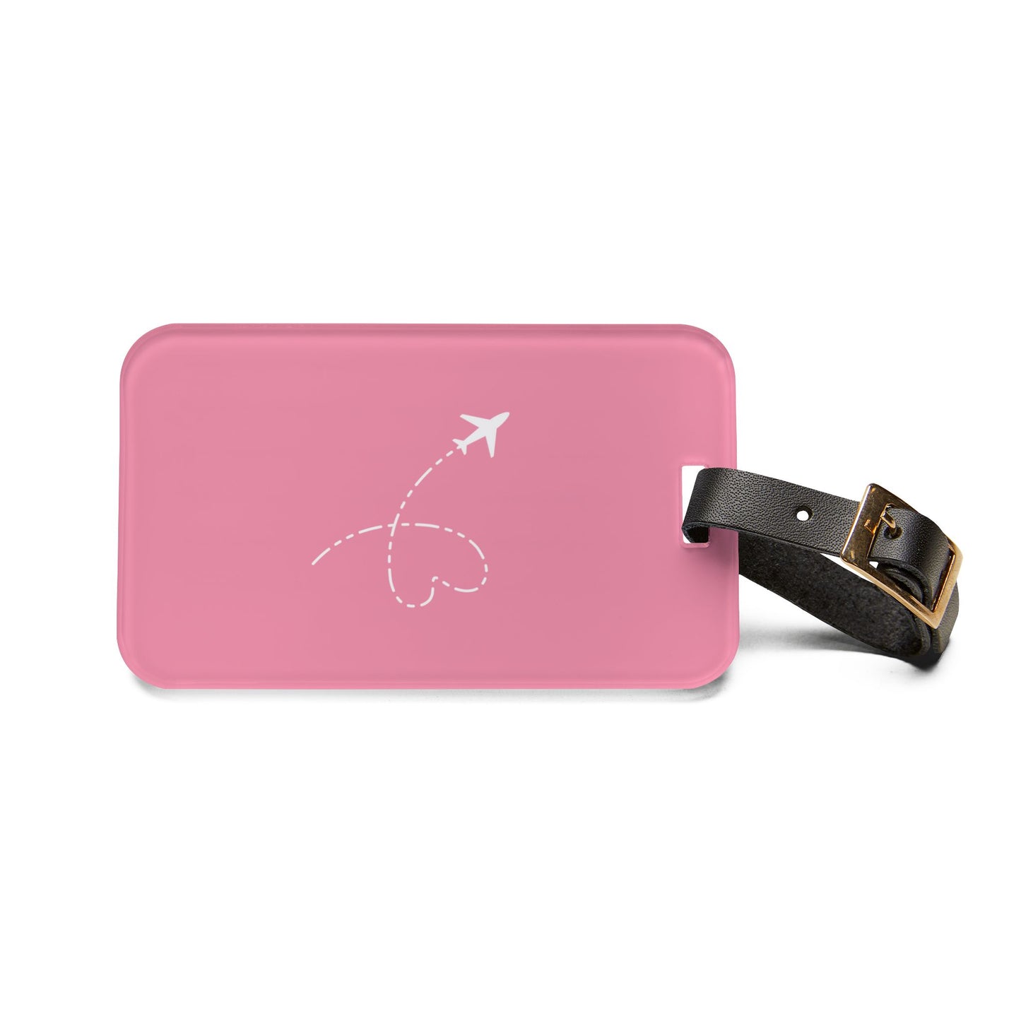 Airplane Luggage Tag Rose Pink