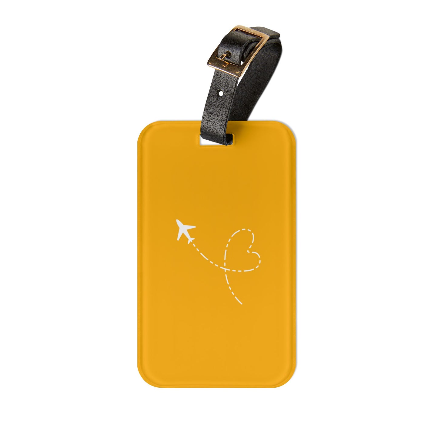 Airplane Luggage Tag Vibrant Yellow