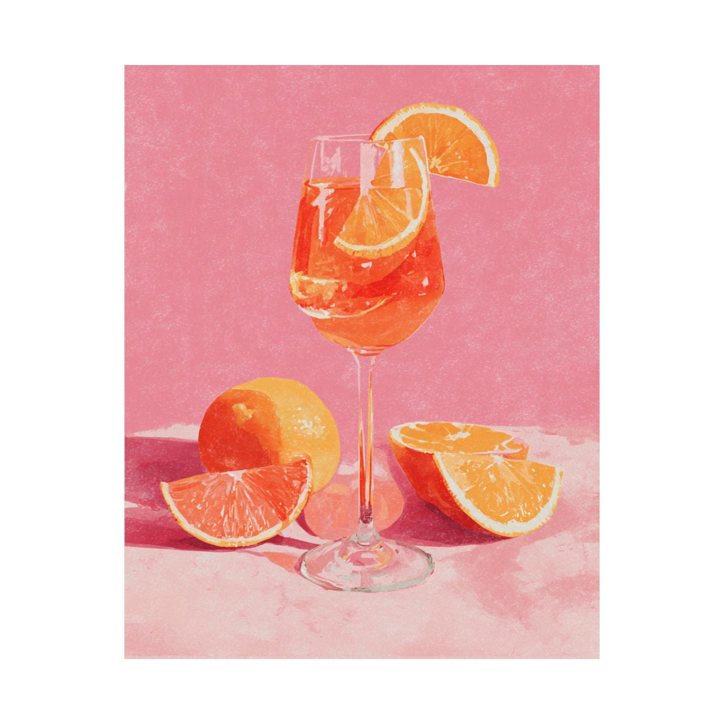 Aperol Spritz Wall Art Print | Italian Summer Cocktail
