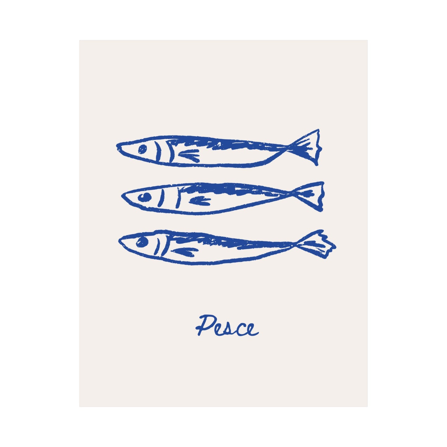 Pesce | Mediterranean Minimalist Art Print