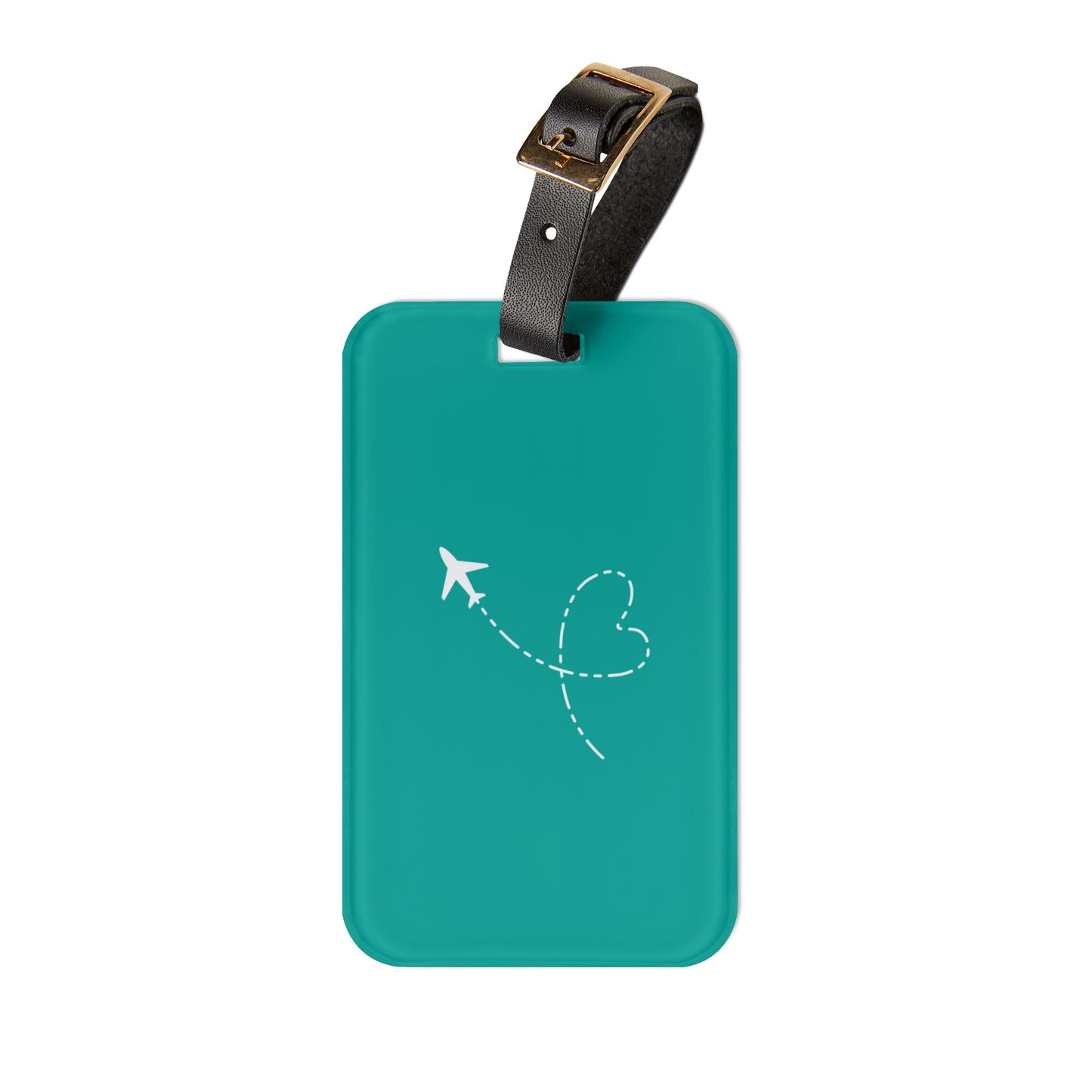 Airplane Luggage Tag Teal