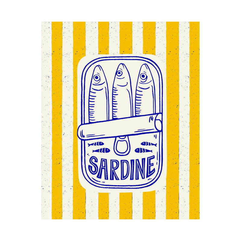 Sardine Tin Wall Art | Italian Coastal Kitchen Decor
