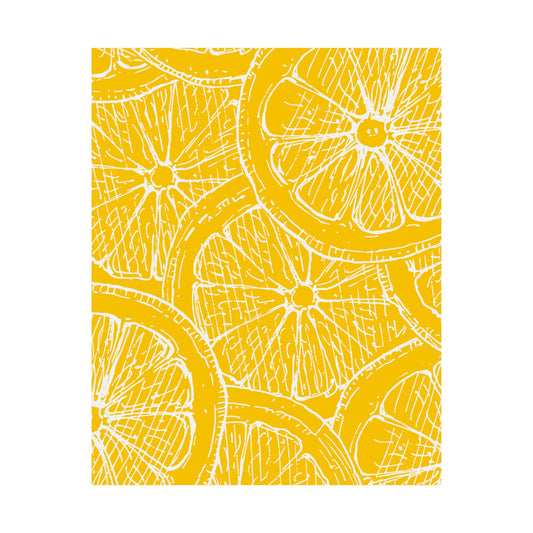 Lemon Slice Wall Art | Italian Fruit Pattern