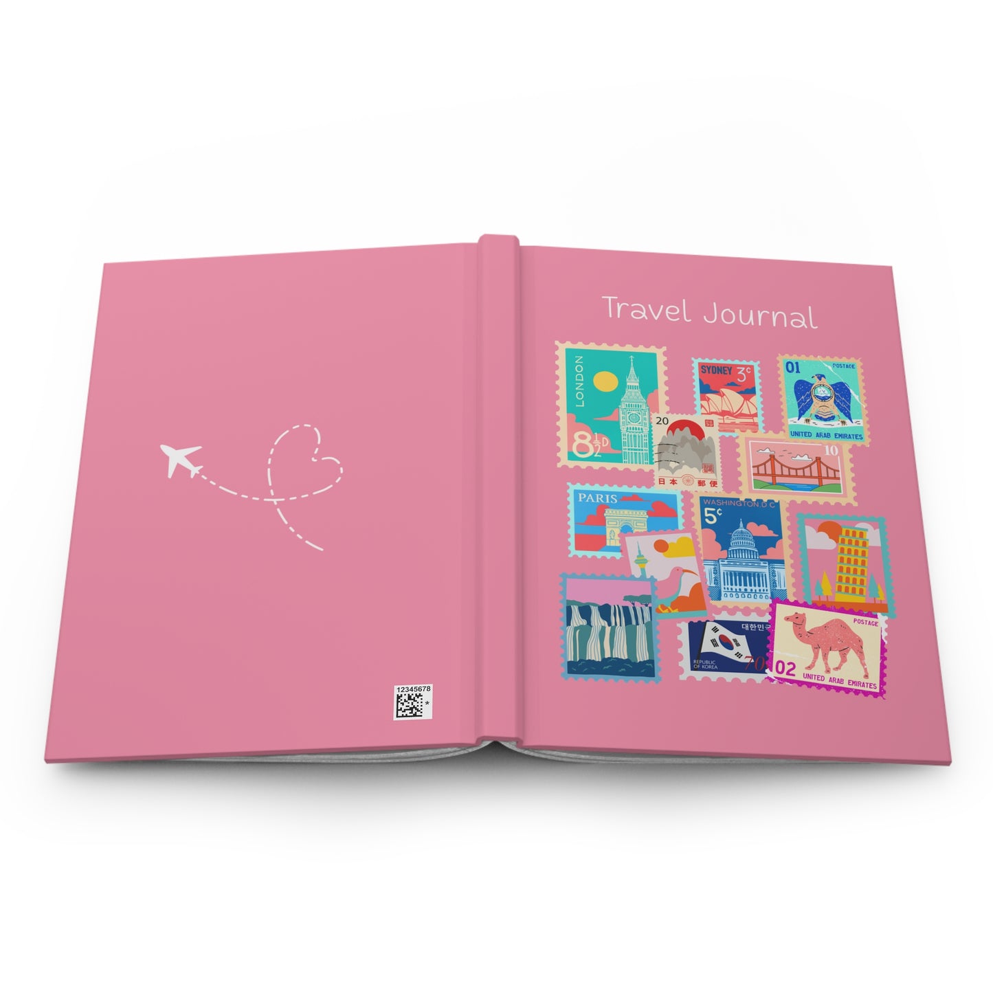 World Destinations | Wanderlust Travel Journal Rose Pink