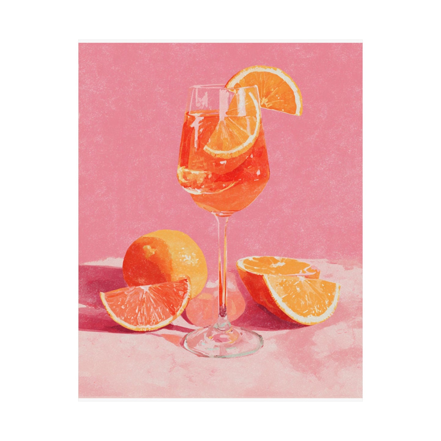 Aperol Spritz Wall Art Print | Italian Summer Cocktail