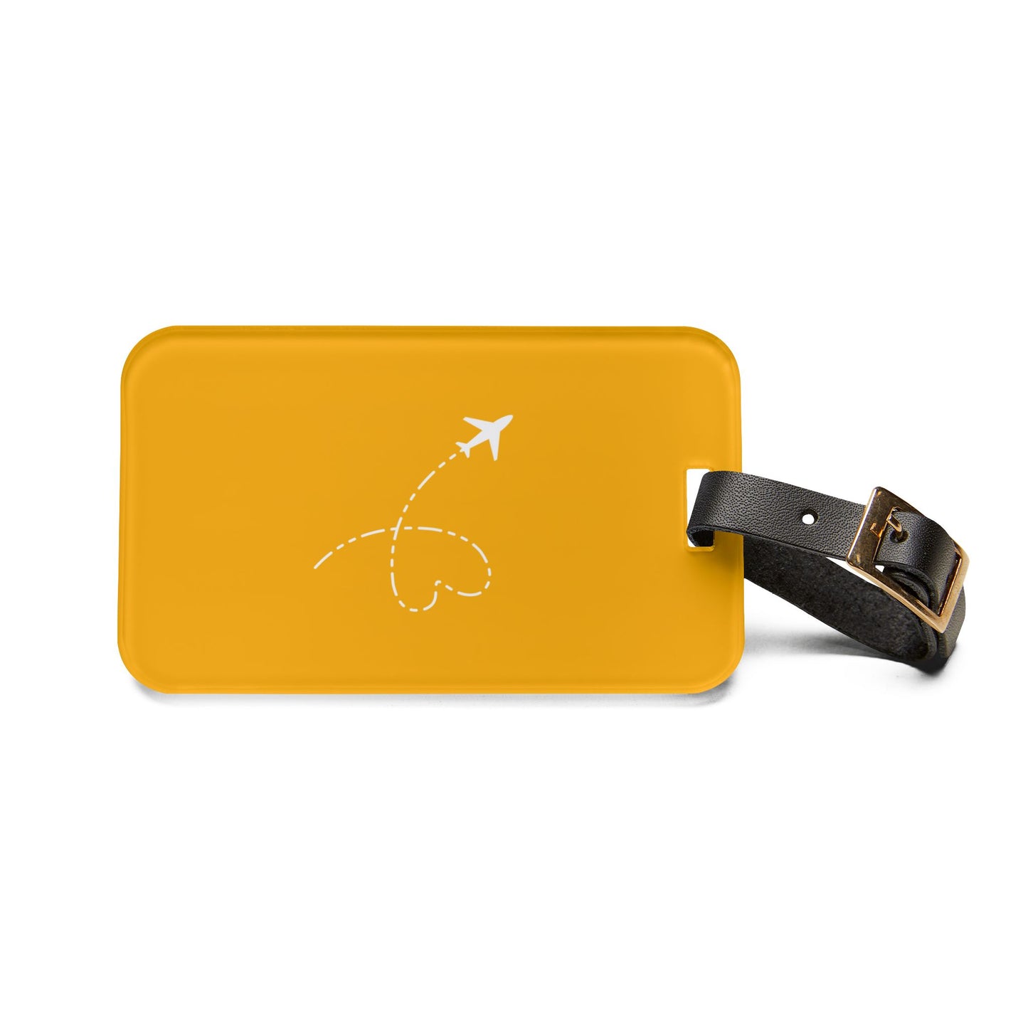 Airplane Luggage Tag Vibrant Yellow