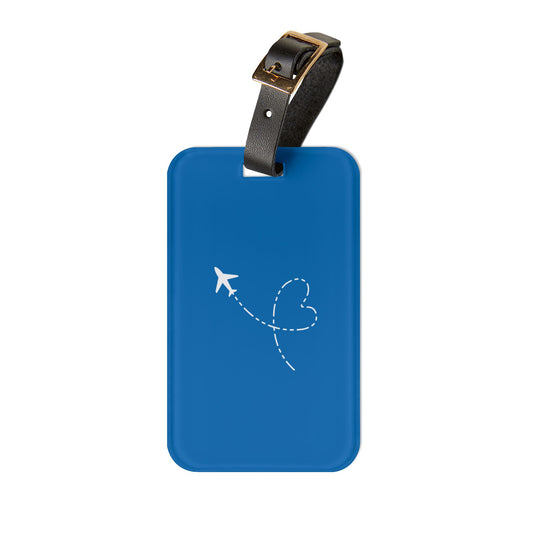 Airplane Luggage Tag Deep Blue