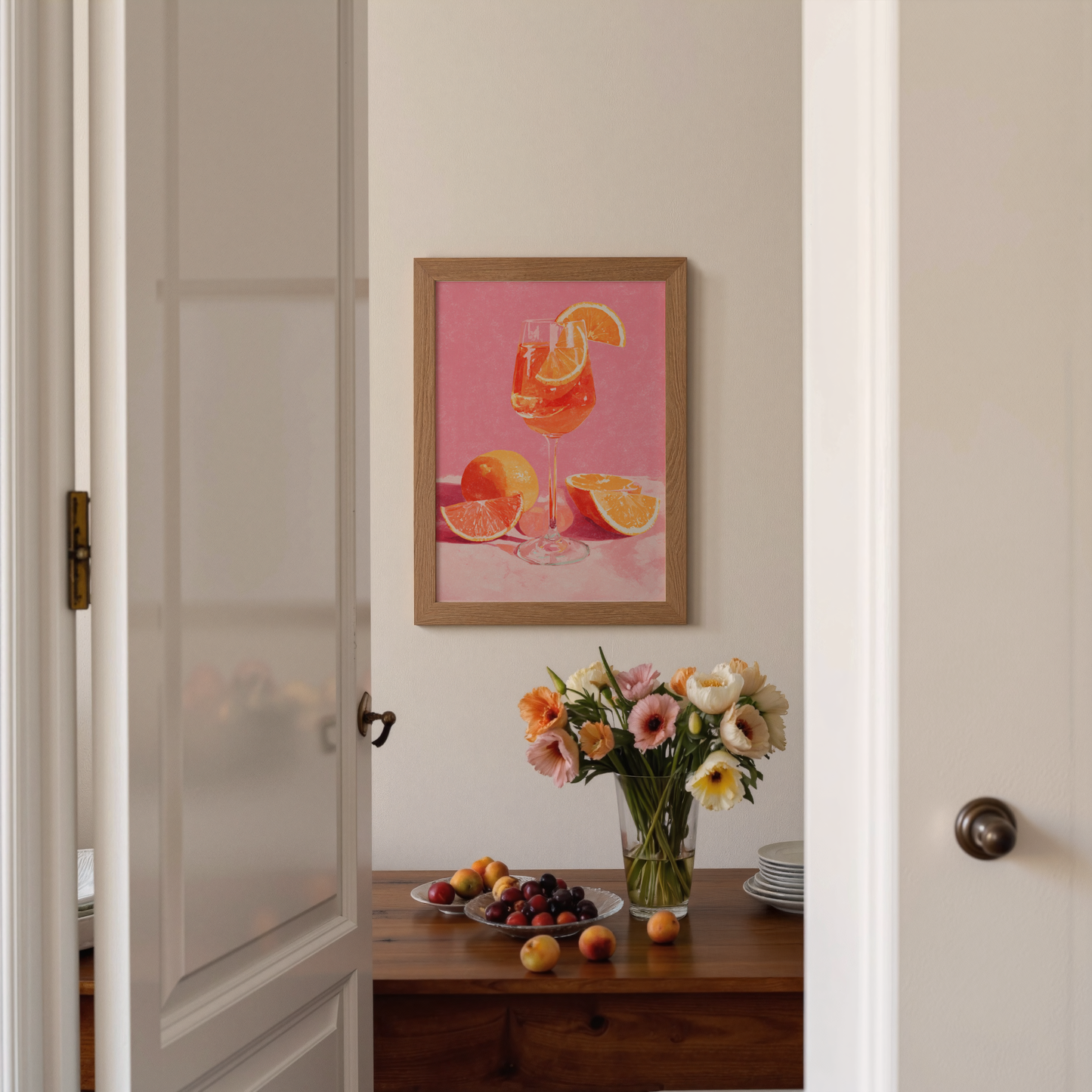 Aperol Spritz Wall Art Print | Italian Summer Cocktail