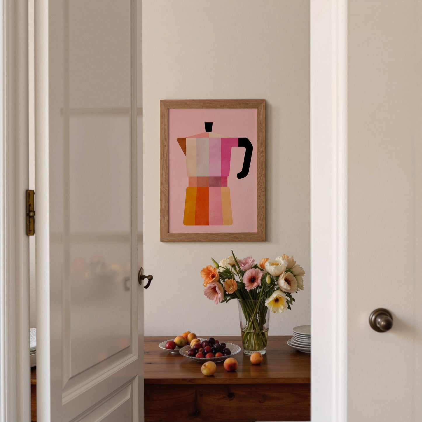 Italian Moka Pot Wall Art | Coffee Lover Print