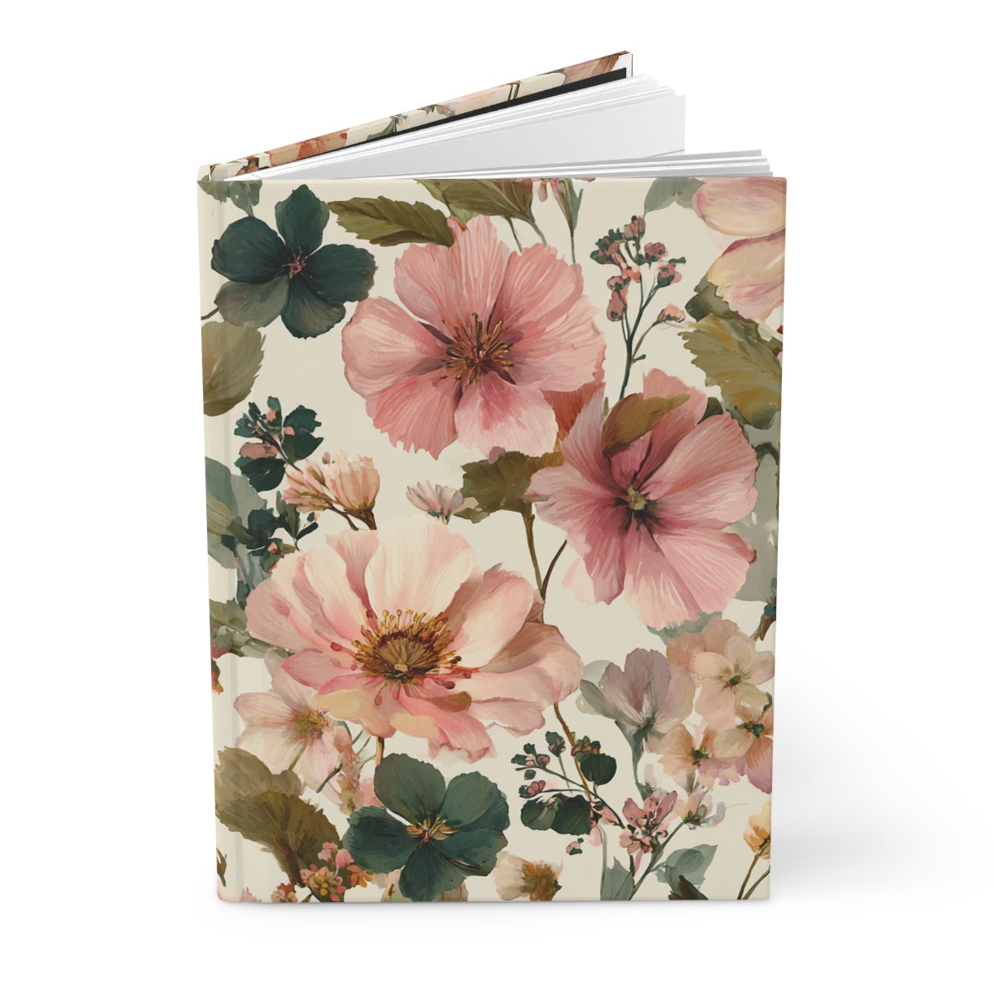 Elegant Floral Garden Journal | Soft Botanical Notebook