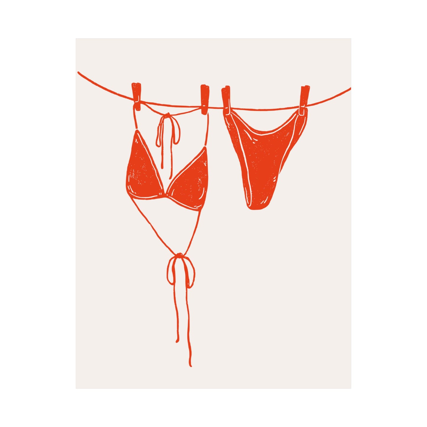 Bikini | Seaside Dolce Vita Art Print