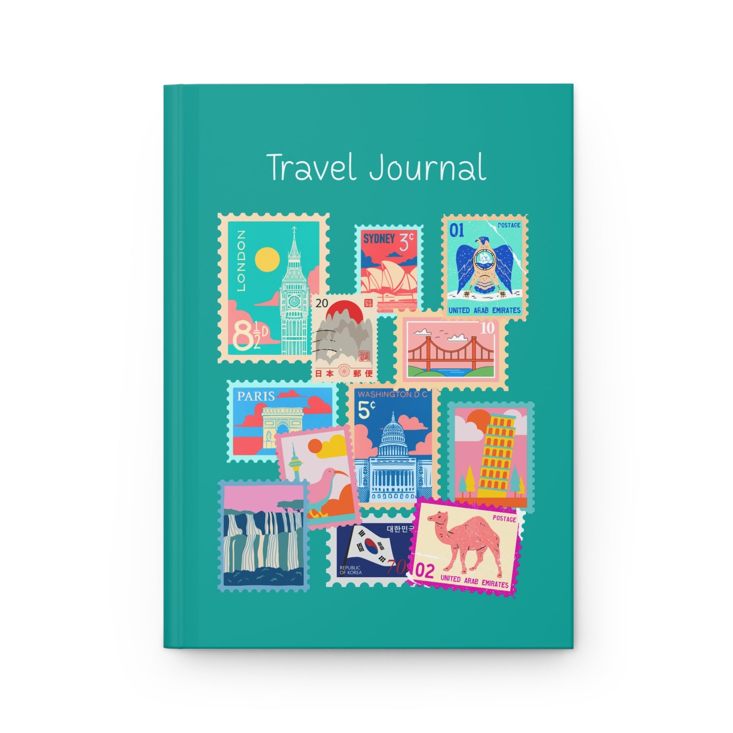 World Destinations | Wanderlust Travel Journal Teal