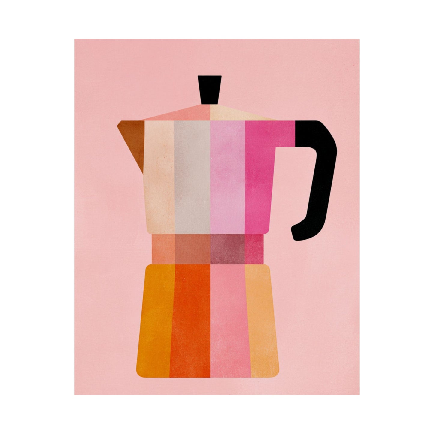 Italian Moka Pot Wall Art | Coffee Lover Print