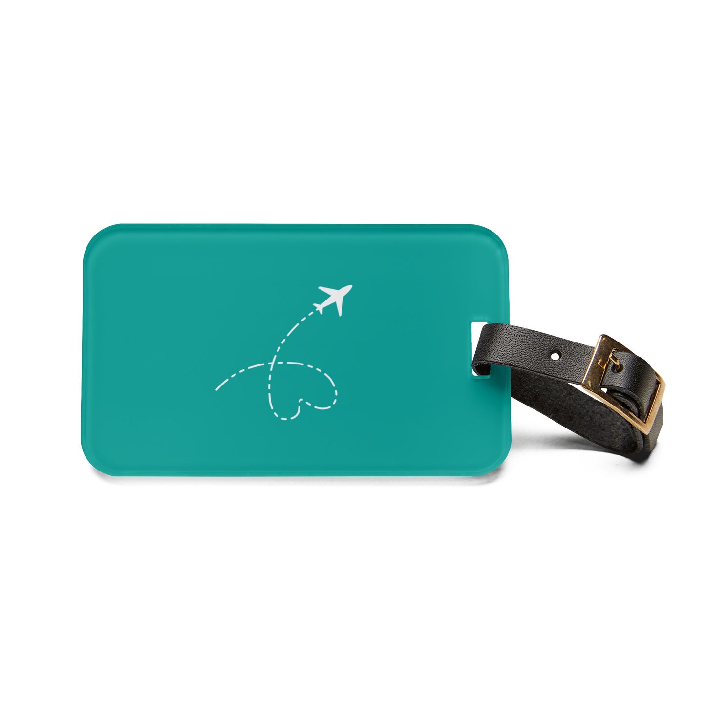 Airplane Luggage Tag Teal