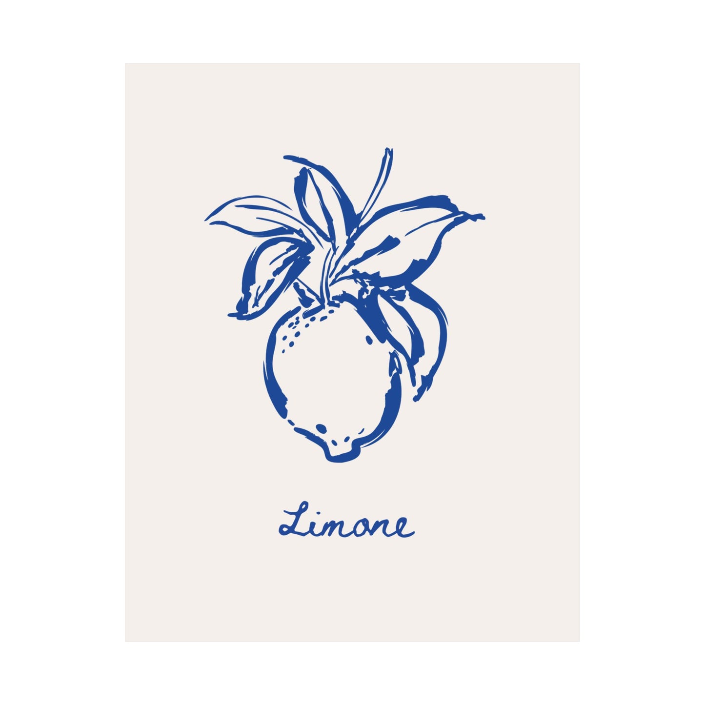 Limone | Mediterranean Minimalist Art Print