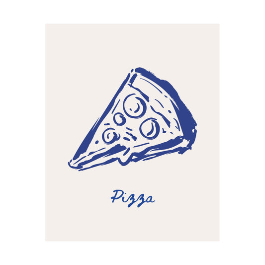 Pizza | Mediterranean Minimalist Art Print