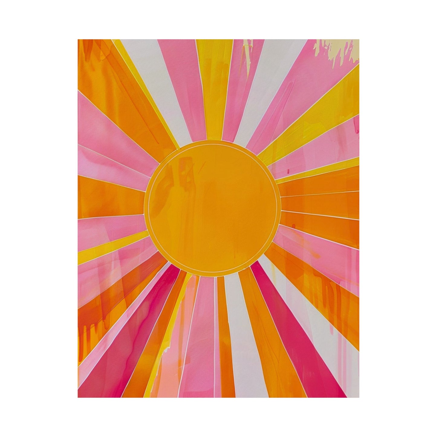 Retro Sunshine Wall Art | Vibrant Summer Print