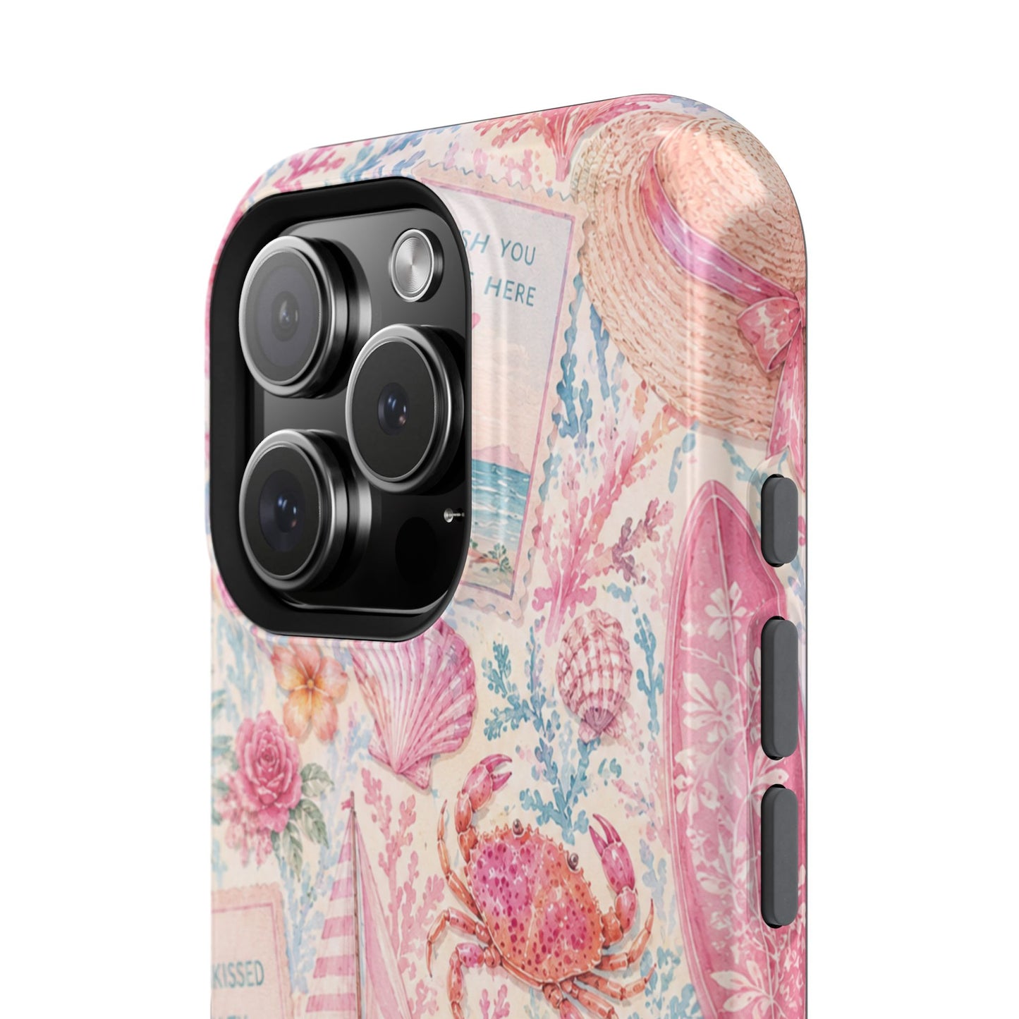 Pink Coastal Collage Phone Case