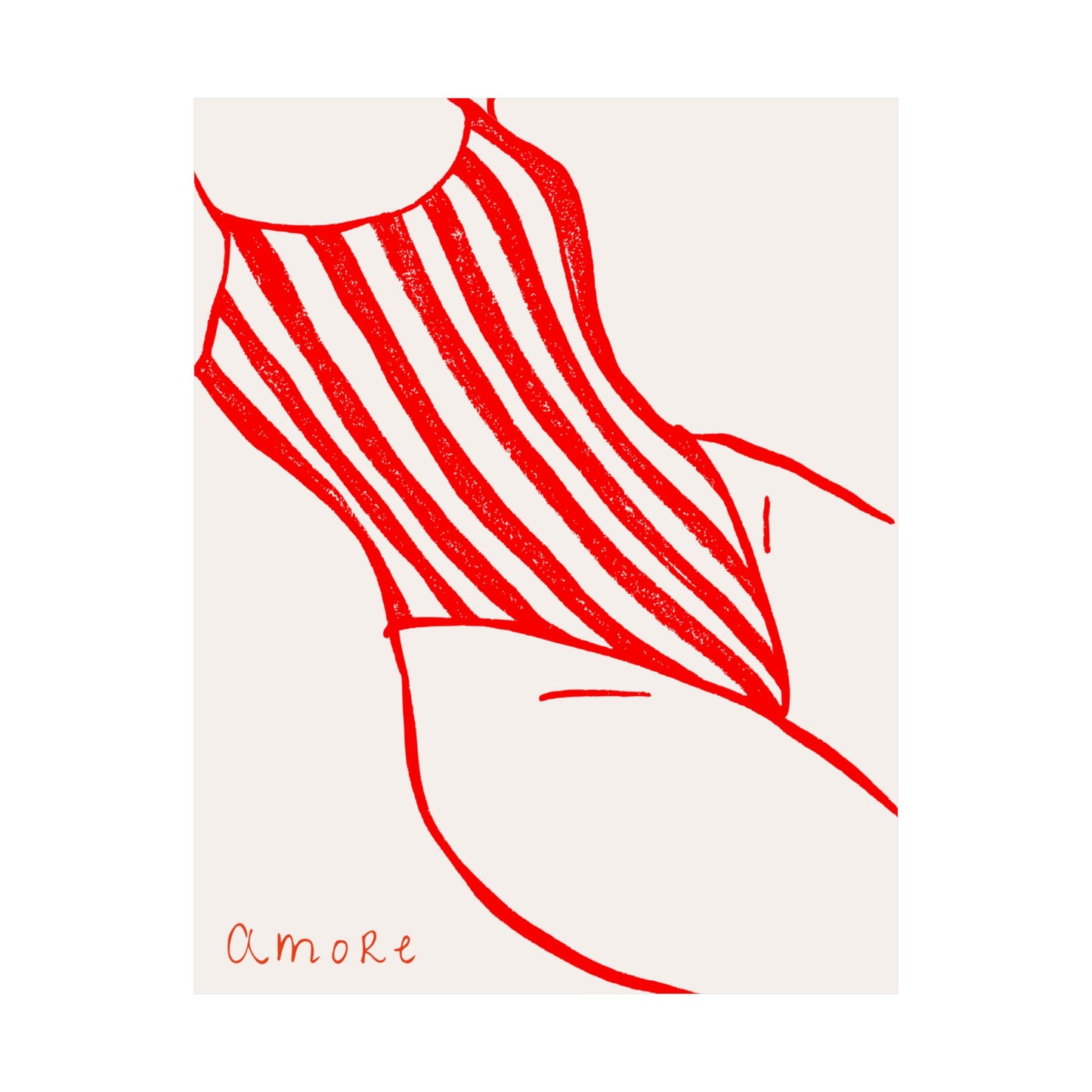 Amore | Italian Beach Day Art Print