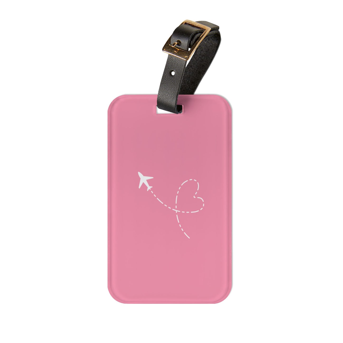 Airplane Luggage Tag Rose Pink