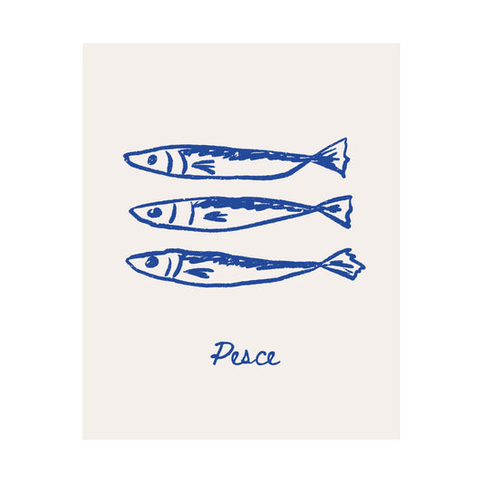 Pesce | Mediterranean Minimalist Art Print