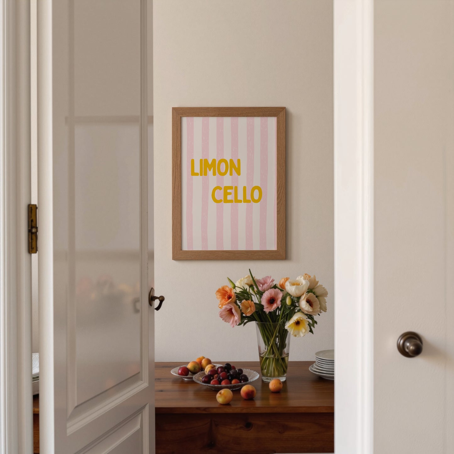 Limoncello Wall Art | Colorful Italian Print