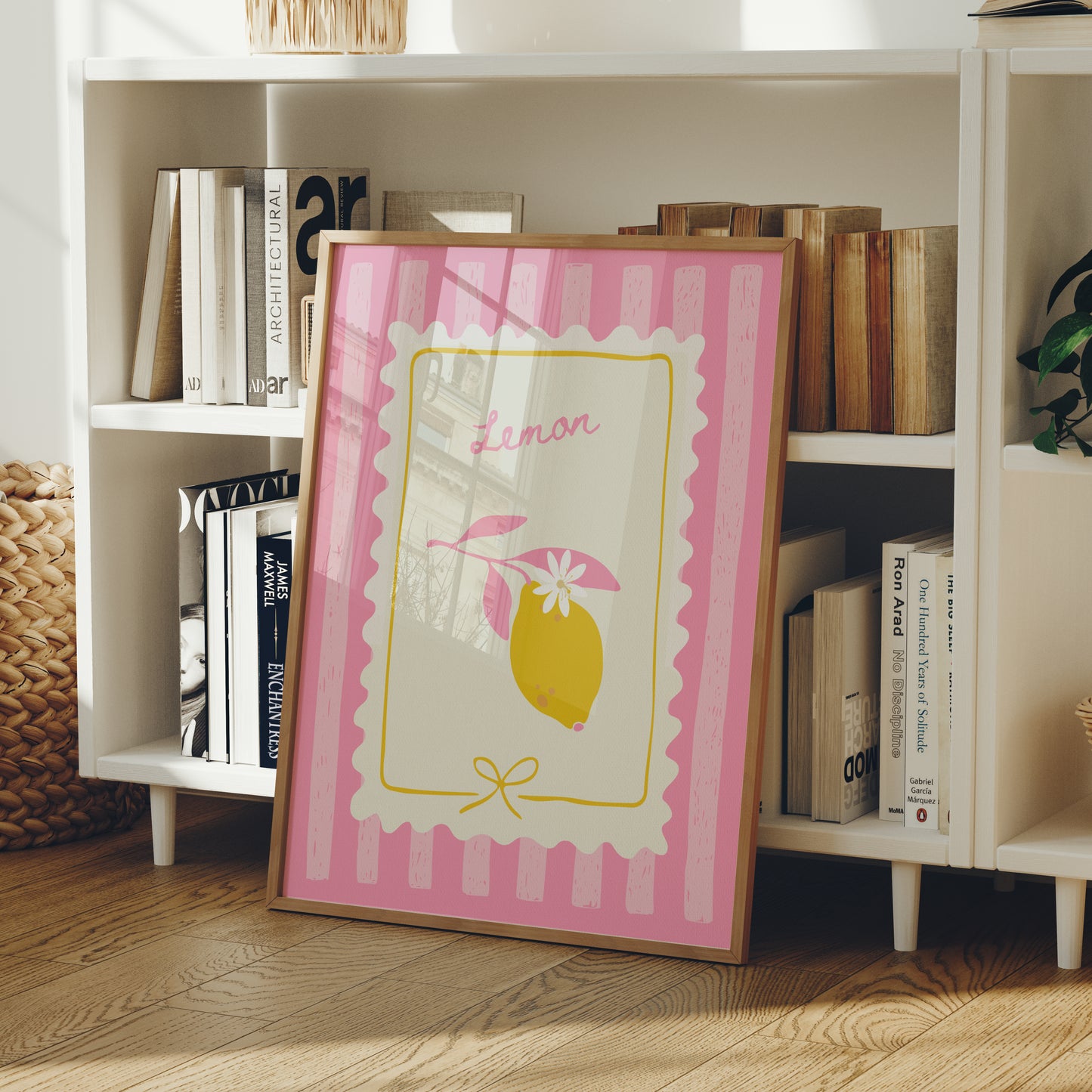 Lemon Illustration Art Print | Cute Italian-Inspired Wall Art