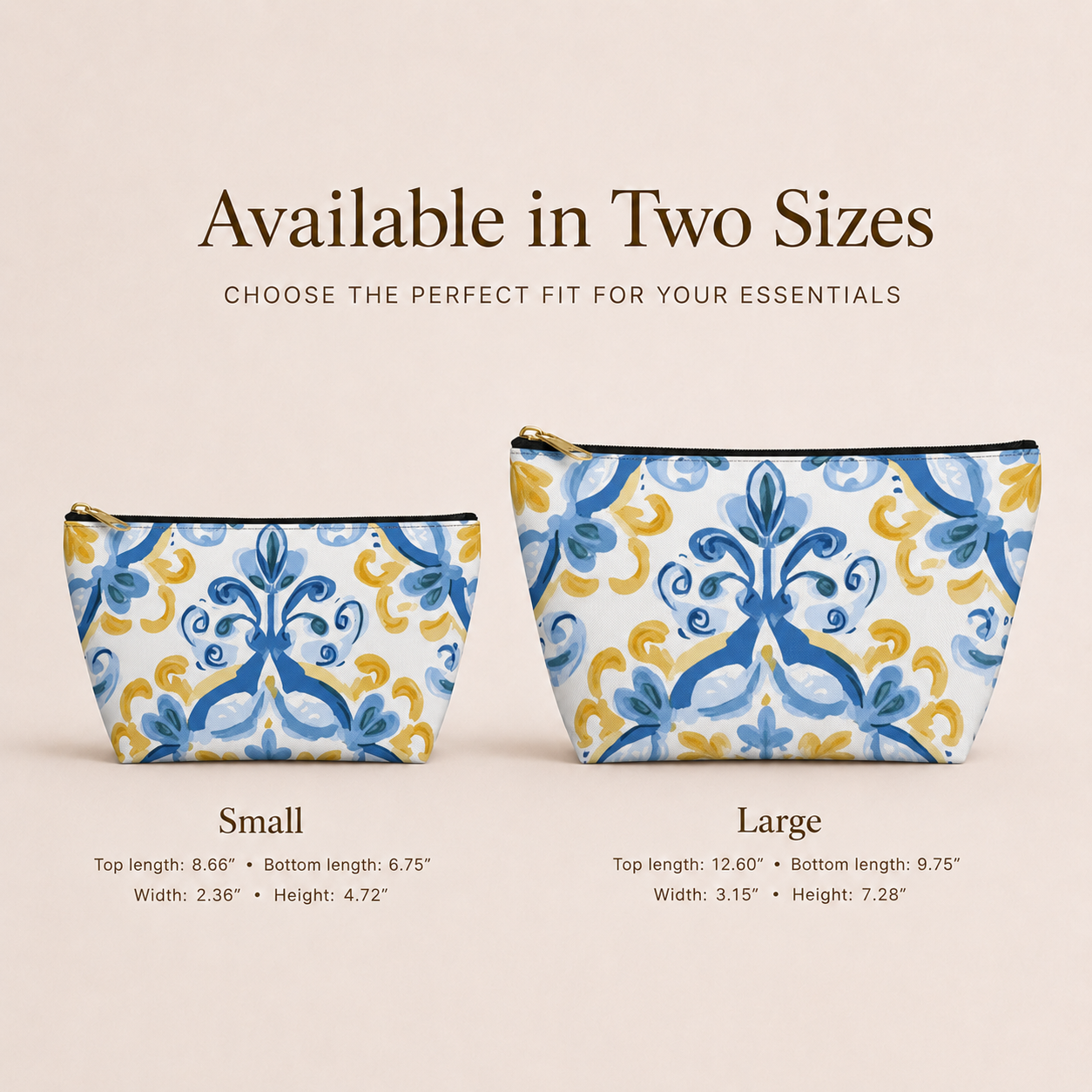 Italian Tile Travel Pouch