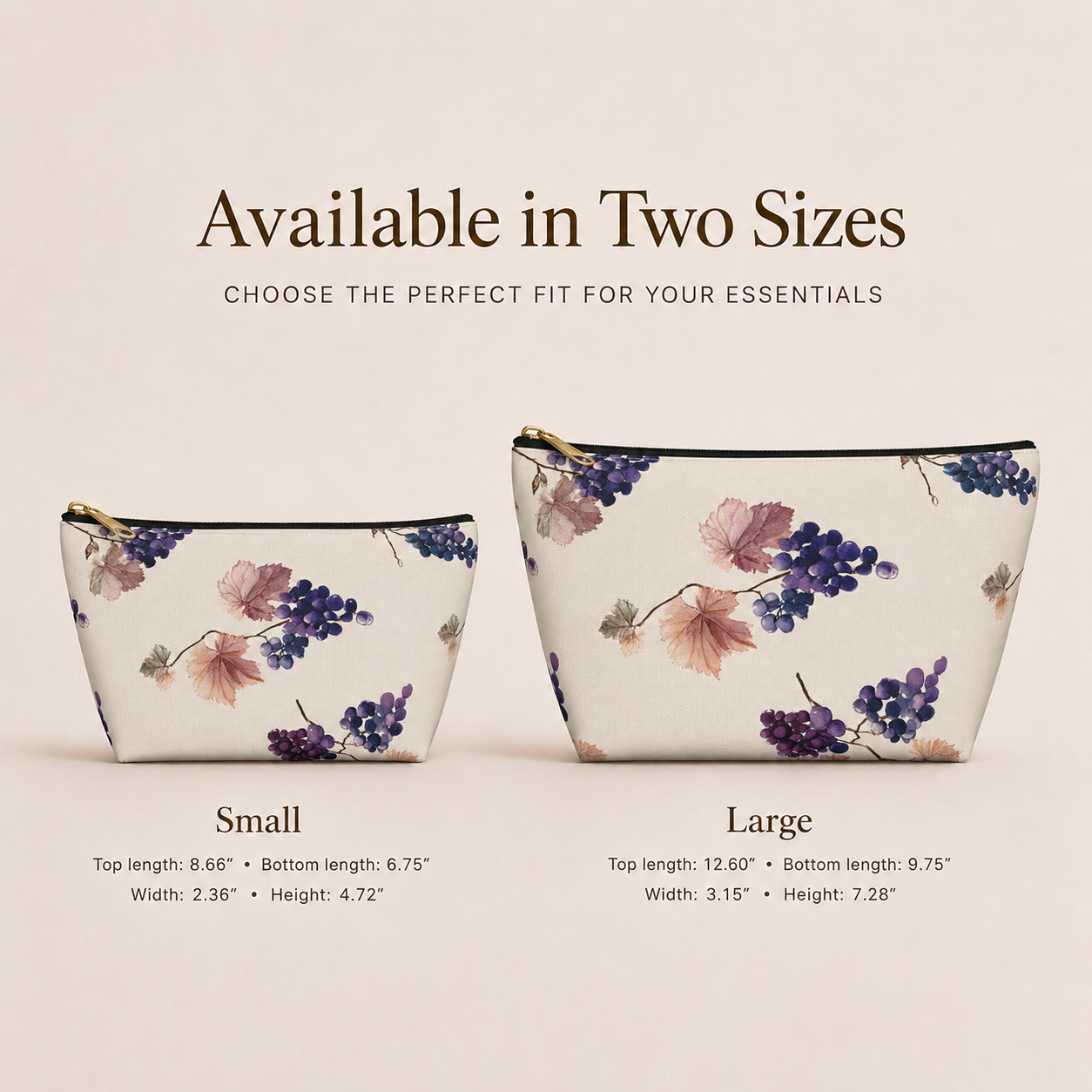 Tuscan Grape Travel Pouch