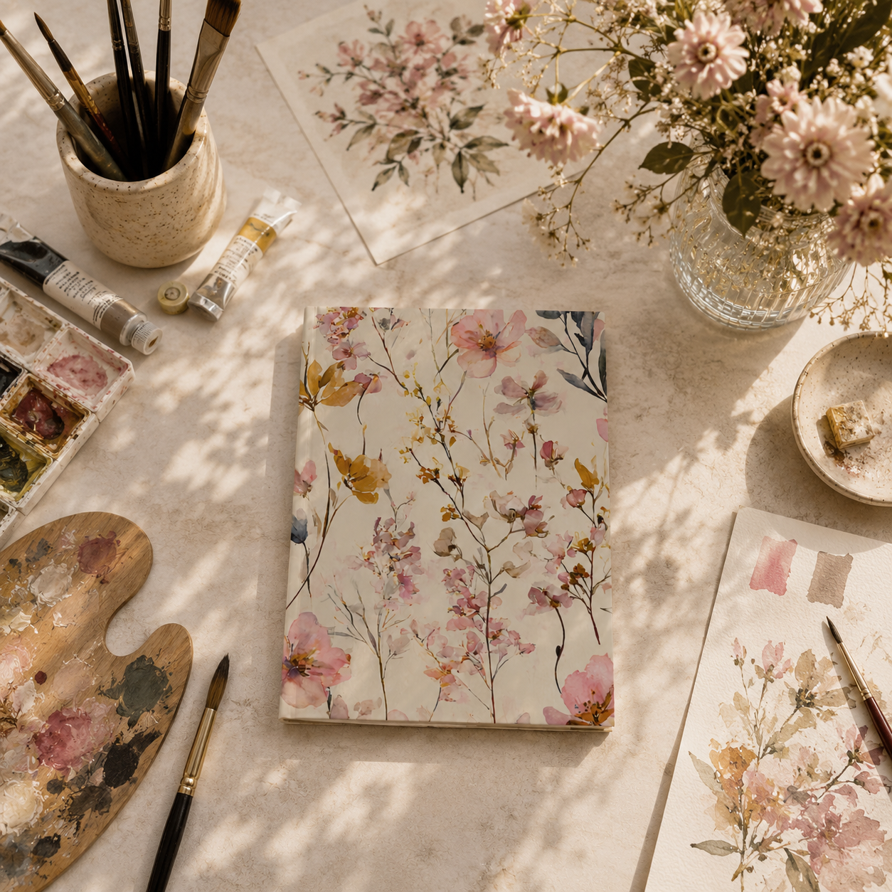 Soft Botanical Watercolor Journal