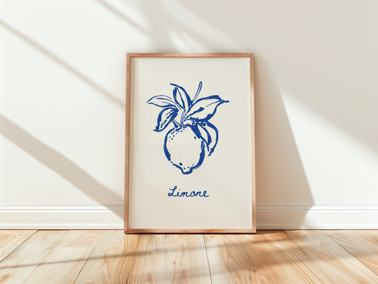 Limone | Mediterranean Minimalist Art Print