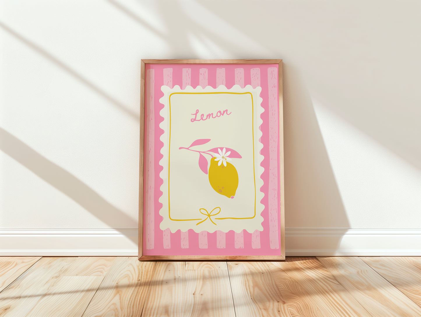 Lemon Illustration Art Print | Cute Italian-Inspired Wall Art