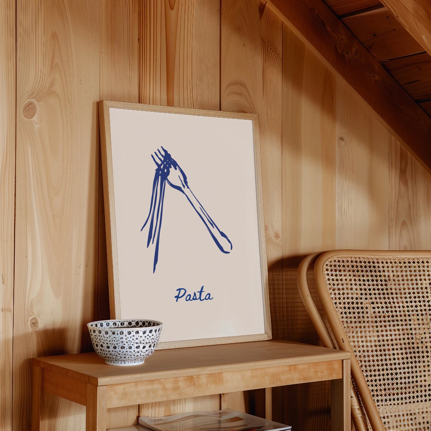 Pasta | Mediterranean Minimalist Art Print