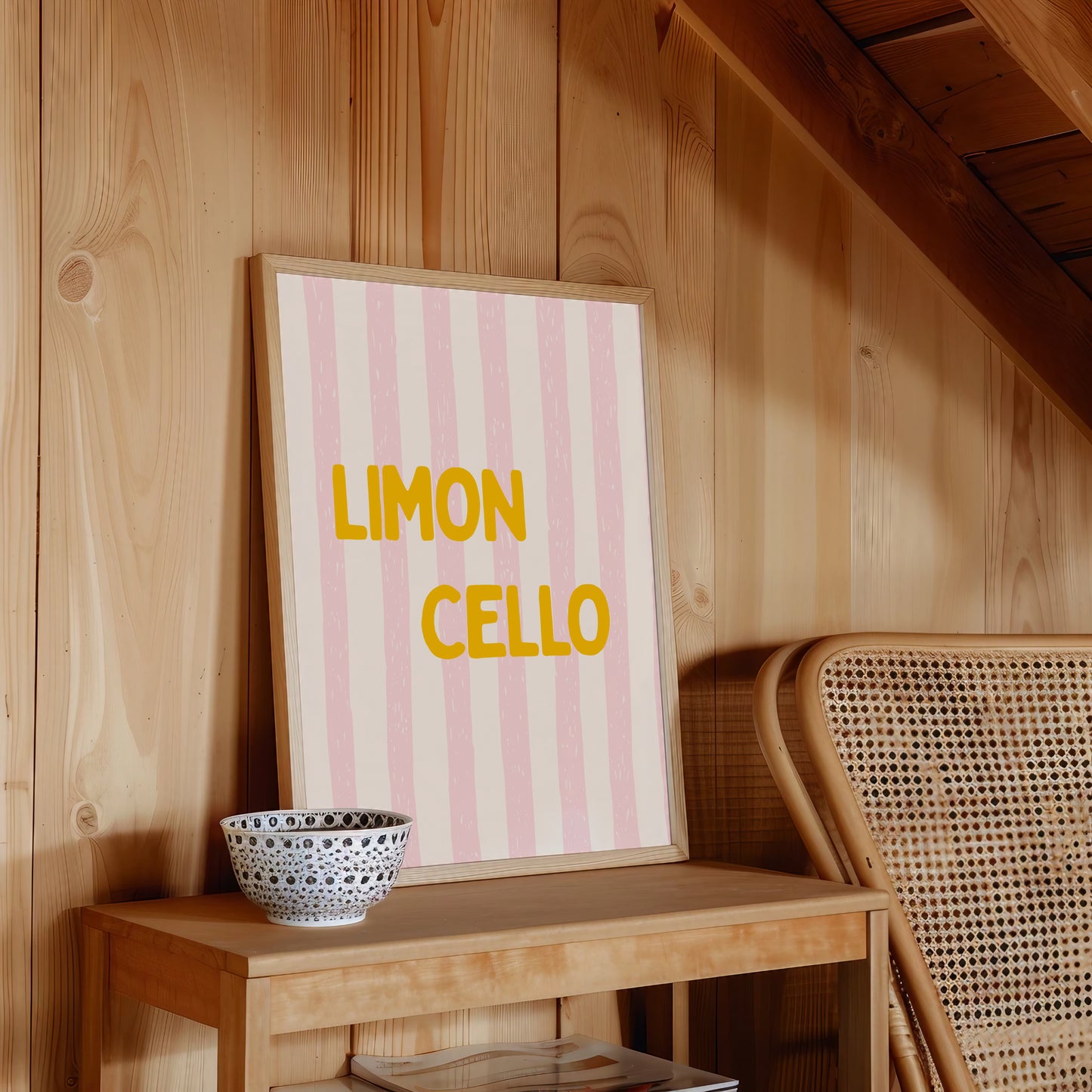 Limoncello Wall Art | Colorful Italian Print
