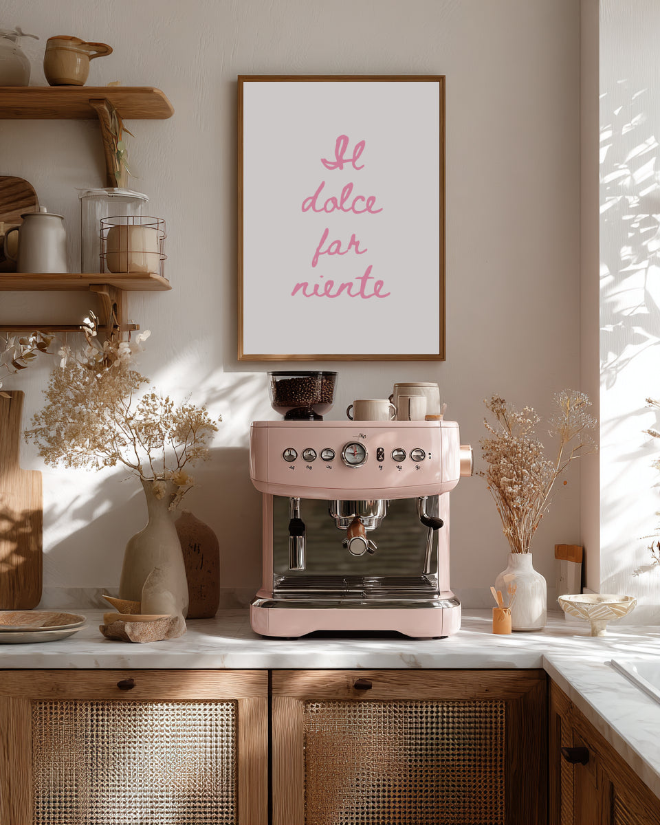 Il Dolce Far Niente Print | Italian Quote Wall Art