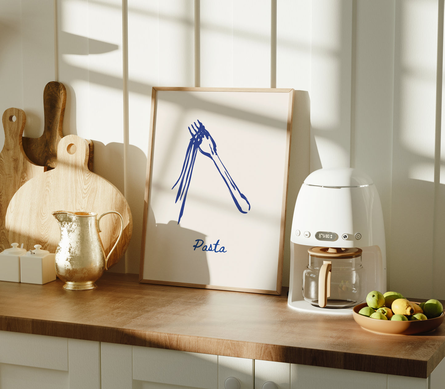 Pasta | Mediterranean Minimalist Art Print