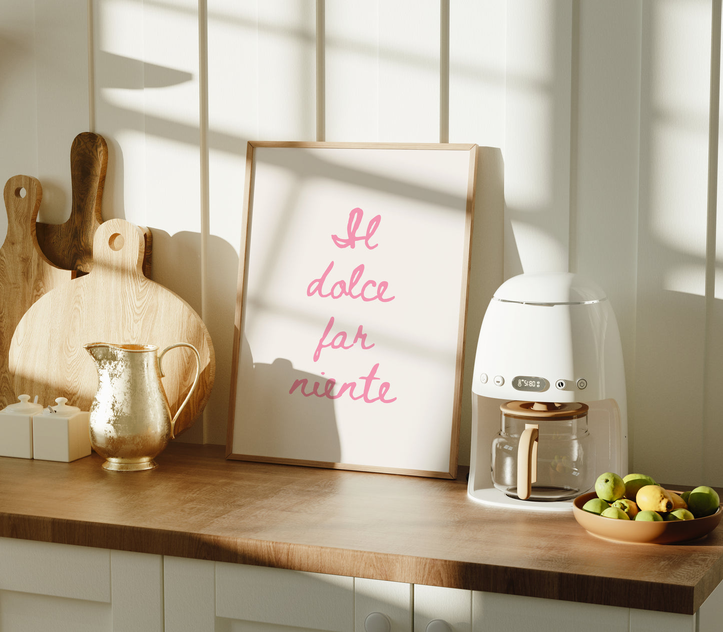 Il Dolce Far Niente Print | Italian Quote Wall Art